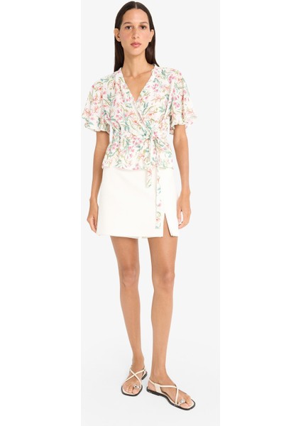 Normal Bel Basic Düz Şort Etek C1860AX25SP