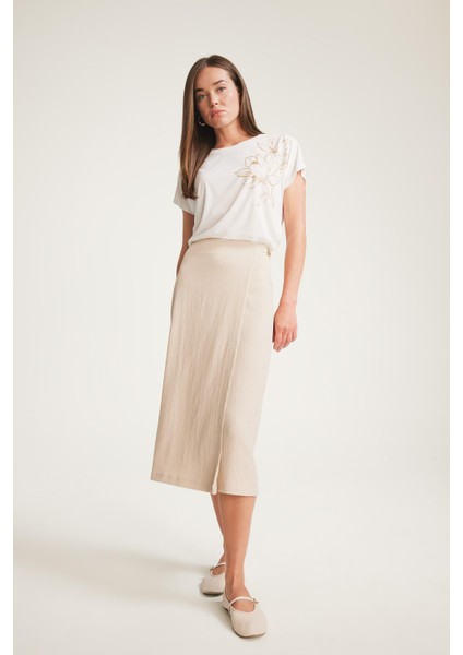 Regular Fit Basic Düz Midi Etek F0993AX25SM fiyatları