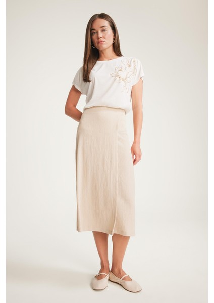 Regular Fit Basic Düz Midi Etek F0993AX25SM modelleri