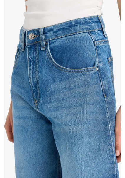 Barrel Fit Normal Bel Bilek Boy Jean Yıkamalı Pantolon F5374AX25HS indirimleri