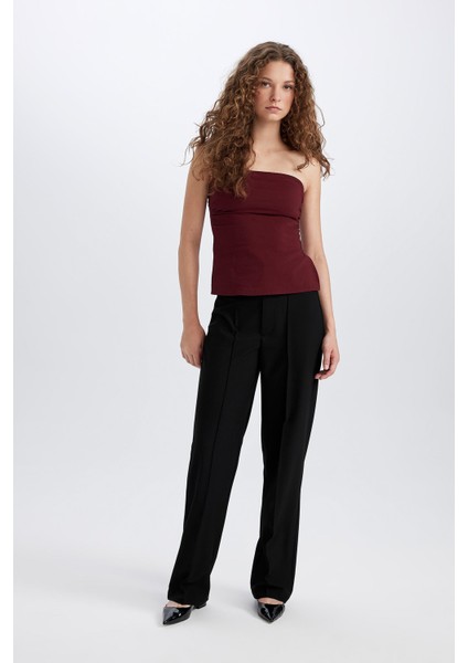Wide Leg Klasik Kumaş Pantolon Normal Bel Geniş Paça Standart Boy E1518AX24WN fiyatları