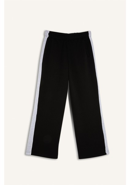 Regular Fit Kalın Eşofman Altı Beli Lastikli Basic Düz Geniş Bol Paça E4900AX24CW