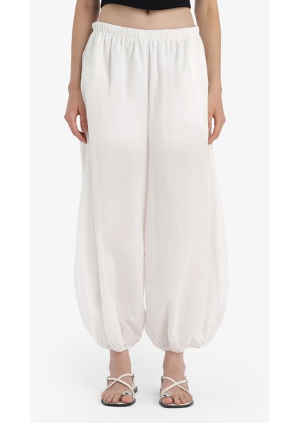 Barrel Fit Cepli Normal Bel Standart Boy Vual Şalvar Pantolon F8037AX25SM indirimleri