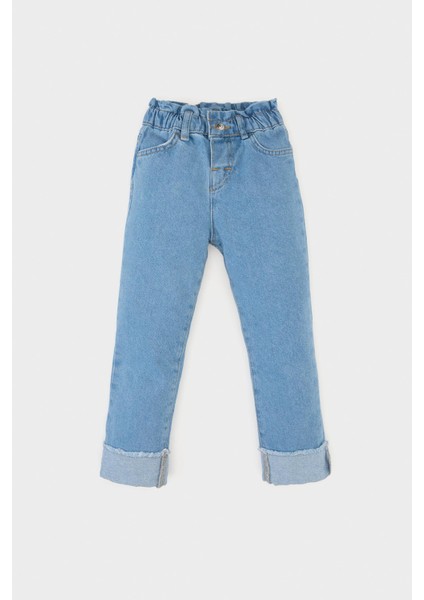 Kız Bebek Paperbag Duble Paça Jean Pantolon E0424A525SP fiyatları