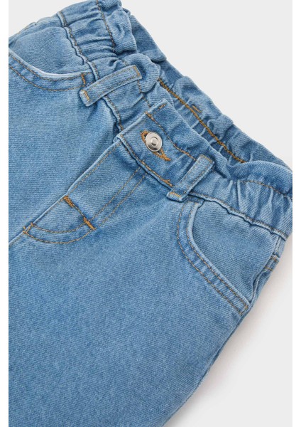 Kız Bebek Paperbag Duble Paça Jean Pantolon E0424A525SP modelleri