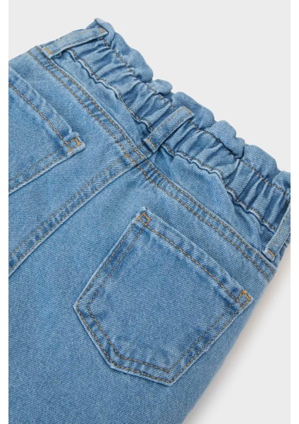 Kız Bebek Paperbag Duble Paça Jean Pantolon E0424A525SP indirimleri