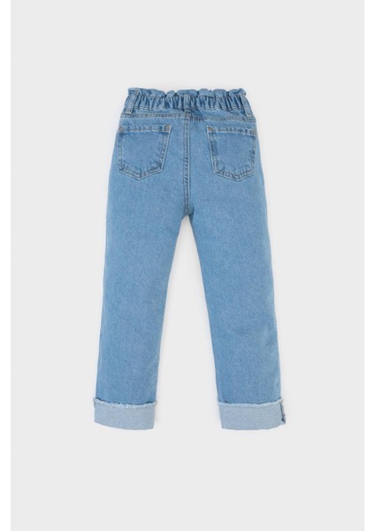 Kız Bebek Paperbag Duble Paça Jean Pantolon E0424A525SP