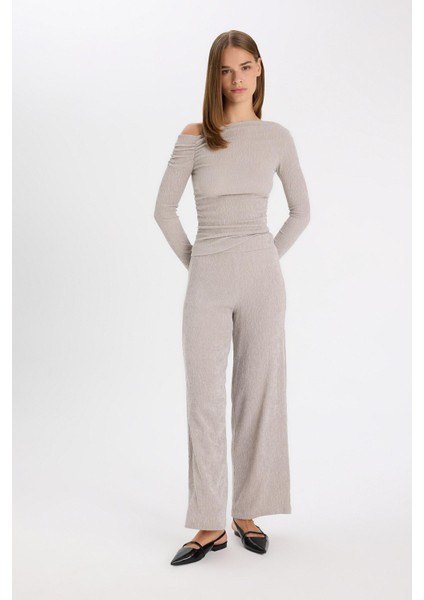 Wide Leg Bürümcük Pantolon fırsatları