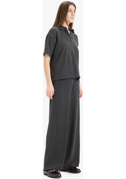 Wide Leg Geniş Paça Bürümcük Pantolon E3232AX25SP modelleri