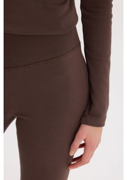 Coool Flare Fit Esnek Belli İspanyol Paça Ribana Pantolon E0628AX25SP fırsatları