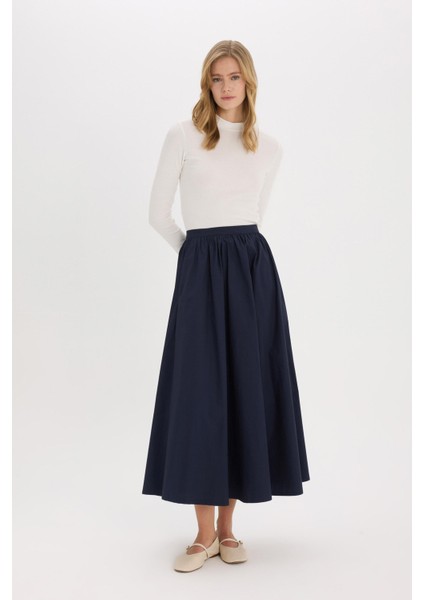 A Kesim Basic Düz Poplin Maxi Tesettür Etek E4369AX25SP indirimleri