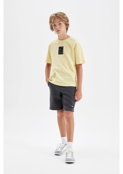 Erkek Çocuk Dokuma Etiketli Şort D4021A824HS fiyatları