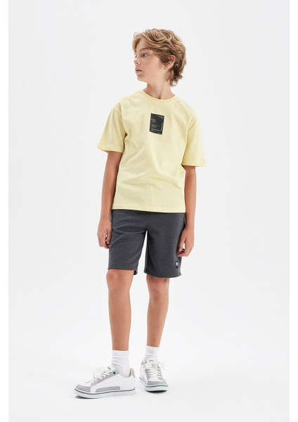 Erkek Çocuk Dokuma Etiketli Şort D4021A824HS modelleri