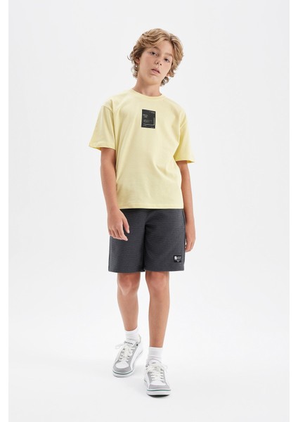 Erkek Çocuk Dokuma Etiketli Şort D4021A824HS fırsatları
