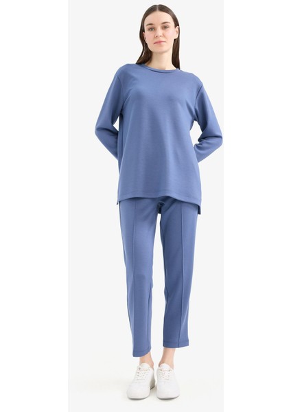 Regular Fit Esnek Belli Cepli Basic Düz Pantolon E1954AX25SP