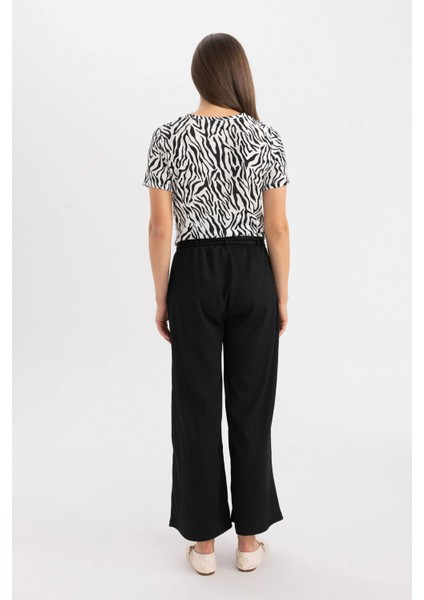 Culotte Geniş Paça Bürümcük Kapri D2175AX24SM indirimleri