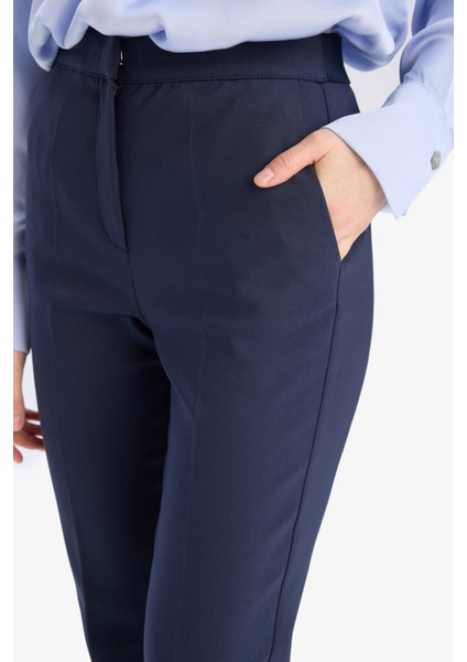 Chino Kumaş Pantolon Yüksek Bel Düz Paça E5458AX25SP