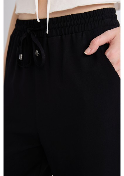 Belmando Harem Kumaş Pantolon Cepli Normal Bel Basic Düz Paça L3164AZ24SM indirimleri