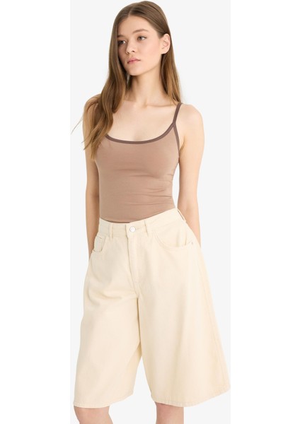 Coool Normal Bel Kısa Paça Gabardin Bermuda Şort F3133AX25HS fırsatları