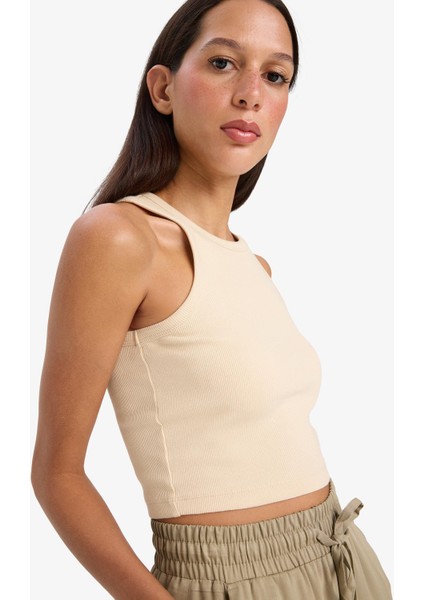Fitted Halter Yaka Fitilli Kaşkorse Atlet U0357AZ25SM modelleri