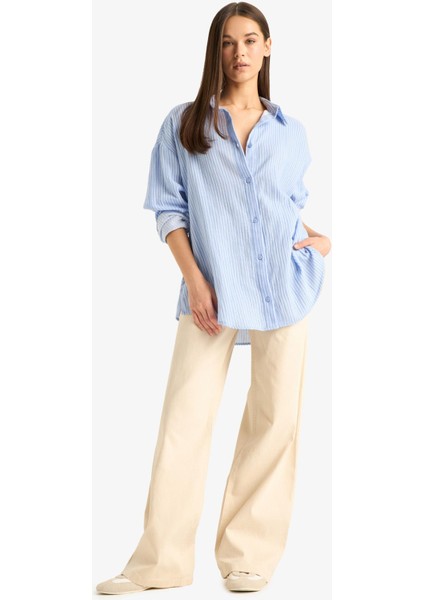 Beli Lastikli Uzun Jean Pantolon E8004AX25SM