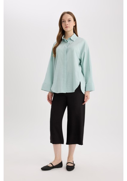 Beli Lastikli Basic Düz Cepli Kapri E4390AX25SM