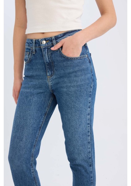 Lina Comfort Fit Yüksek Bel Bilek Boy Jean Yıkamalı Pantolon E3440AXNS indirimleri