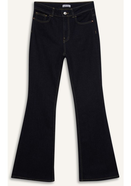 Mia Normal Bel Uzun Jean Pantolon E3877AX25SP