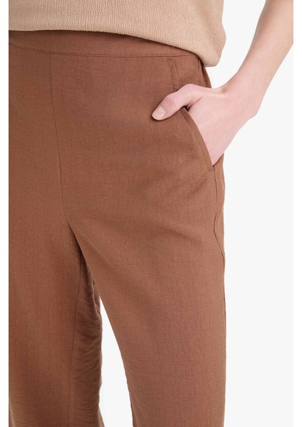 Beli Lastikli Basic Düz Cepli Kapri E4390AX25SM