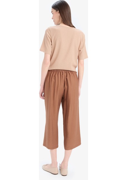 Beli Lastikli Basic Düz Cepli Kapri E4390AX25SM