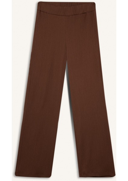 Bürümcük Pantolon Wide Leg Geniş Bol Paça Esnek Belli C0200AX24AU