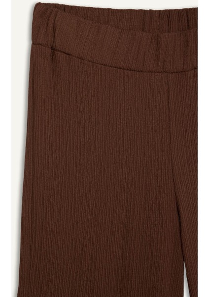 Bürümcük Pantolon Wide Leg Geniş Bol Paça Esnek Belli C0200AX24AU