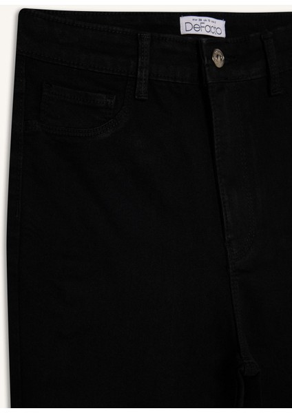 Jegging Yüksek Bel Bilek Boy Dar Paça Basic Düz Jean Pantolon B7498AX25SP