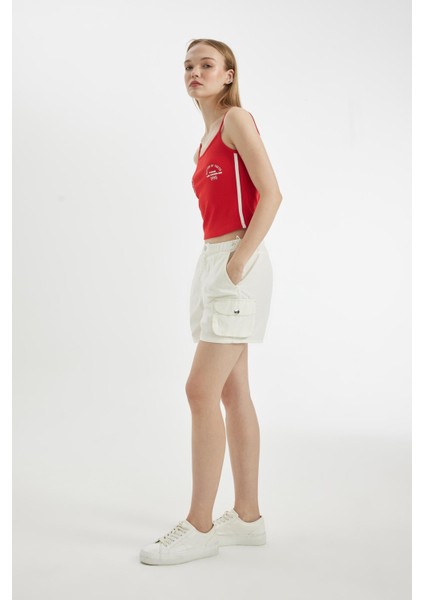 Coool %100 Pamuk Regular Fit Normal Bel Kısa Paça Gabardin Şort A3688AX24HS fiyatları