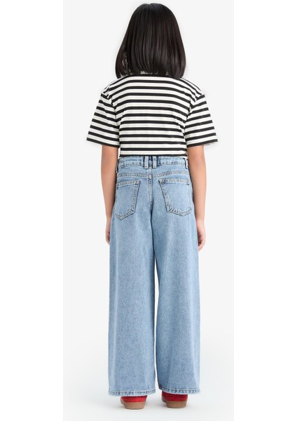 Kız Çocuk Wide Leg Geniş Paça Jean Pantolon D7093A825SM