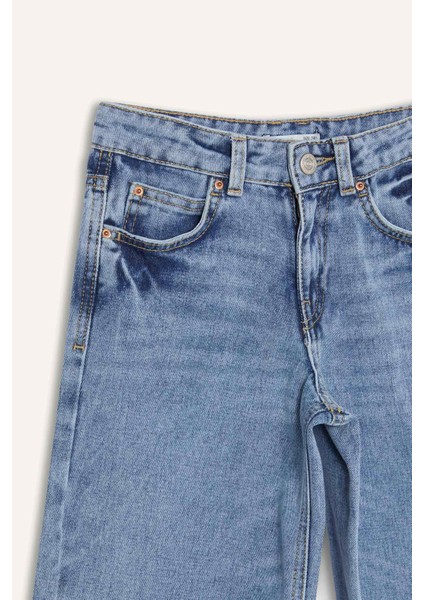 Kız Çocuk Wide Leg Geniş Paça Jean Pantolon D7093A825SM