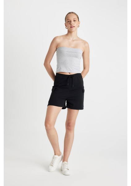 Regular Fit Düz Paça Şort Y0102AZ24SM