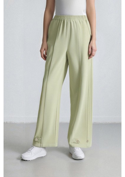 Keten Karışımlı Basic Düz Harem Pantolon B7506AX24SP
