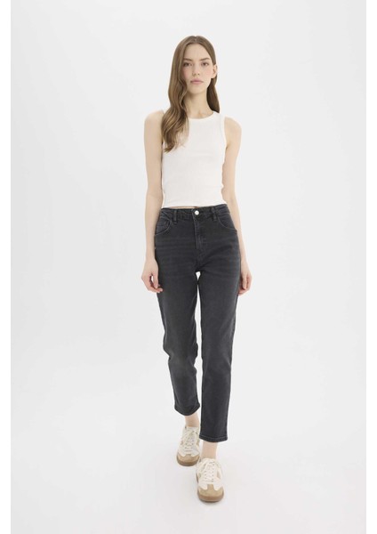 Lina Comfort Mom Normal Bel Düz Paça Jean Kar Yıkamalı Pantolon D7944AX25SP fiyatları