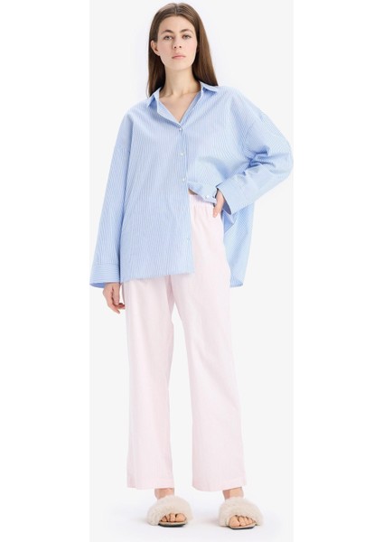 Uzun Boy Poplin Pijama Altı-Fall in Love E5769AX25SP fiyatları