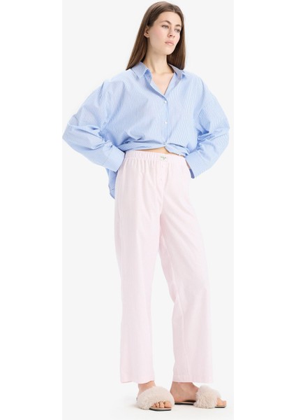 Uzun Boy Poplin Pijama Altı-Fall in Love E5769AX25SP modelleri