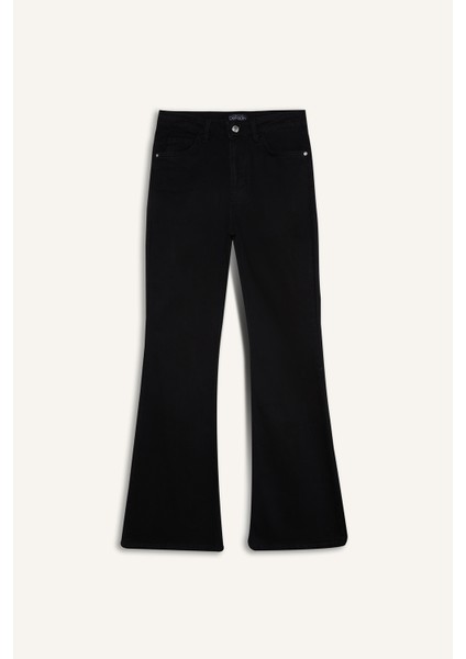 Mia Yüksek Bel Düz Paça Cepli Jean Pantolon D6639AX25SP