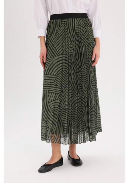 Pilise Desenli Şifon Maxi Etek fırsatları