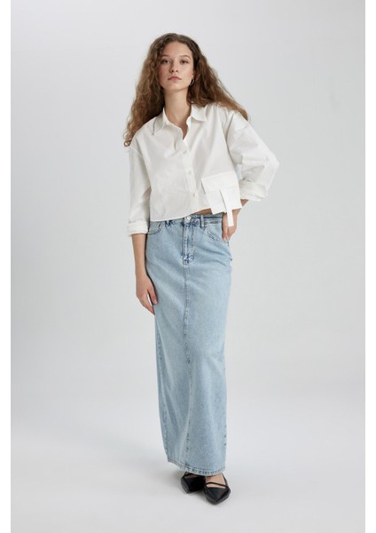 Long Fit Jean Uzun Boy Etek C3376AX24SP fırsatları