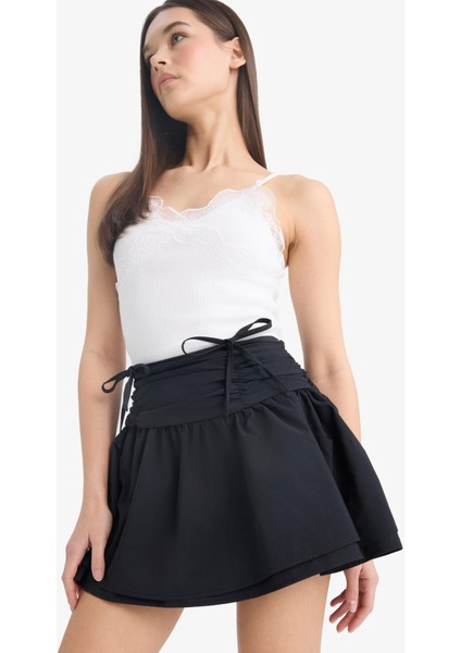Coool A Kesim Normal Bel Penye Astar Poplin Mini Etek E7588AX25SP indirimleri