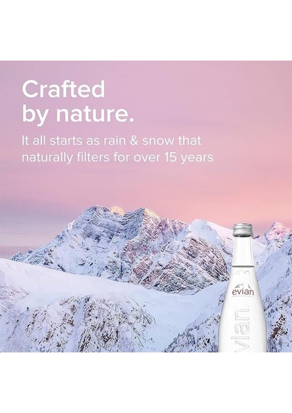 Natural Mineral Water 330ml Glass Bottle, Case of 20 Bottles