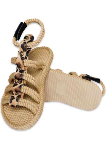Serengeti Kadın Bej Leopar Sandalet Srgleo-12 fırsatları