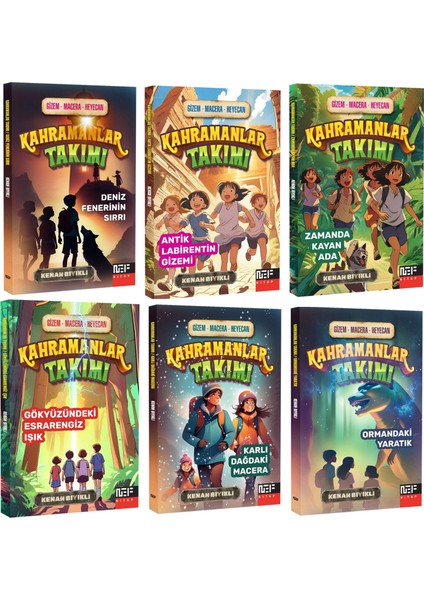 Kahramanlar Takımı Serisi (6 Kitap) Okuma Alışkanlığı Kazandıran Set Büyük Yazı Görsel Şölen