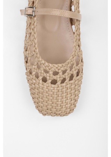 Kadın Miela Ten Cilt Tokalı Örgü Babet fırsatları