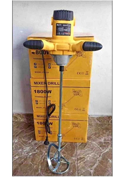 Elektrikli Bakır Sargı 6 Kademeli Hamur Alçı Boya ve Harç Karıştırıcı Mikser fırsatları